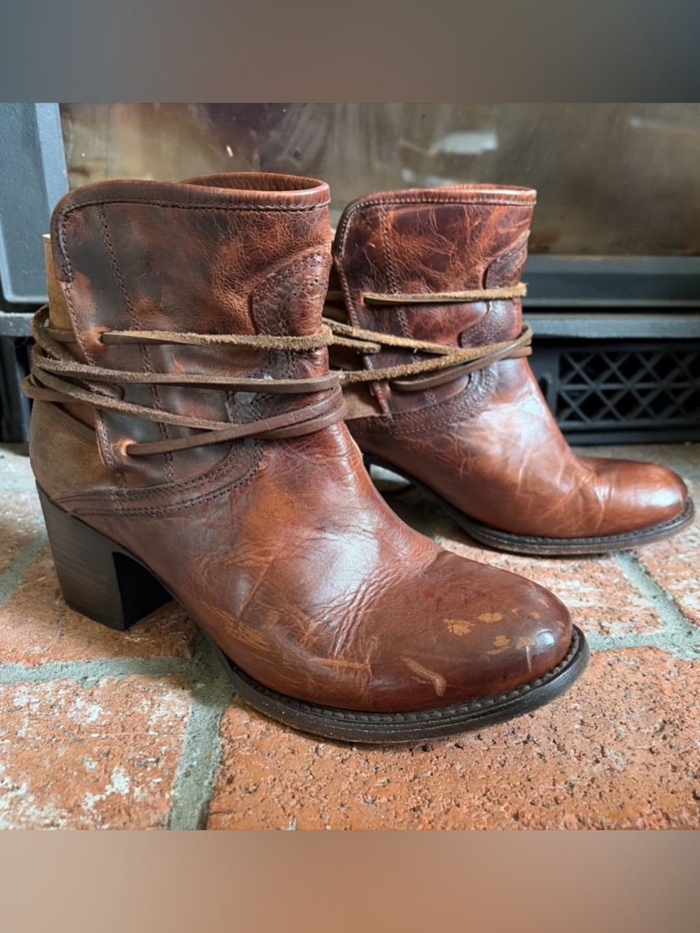 Freebird Casey Booties Boots Brown Leather GORGEOUS SZ 10